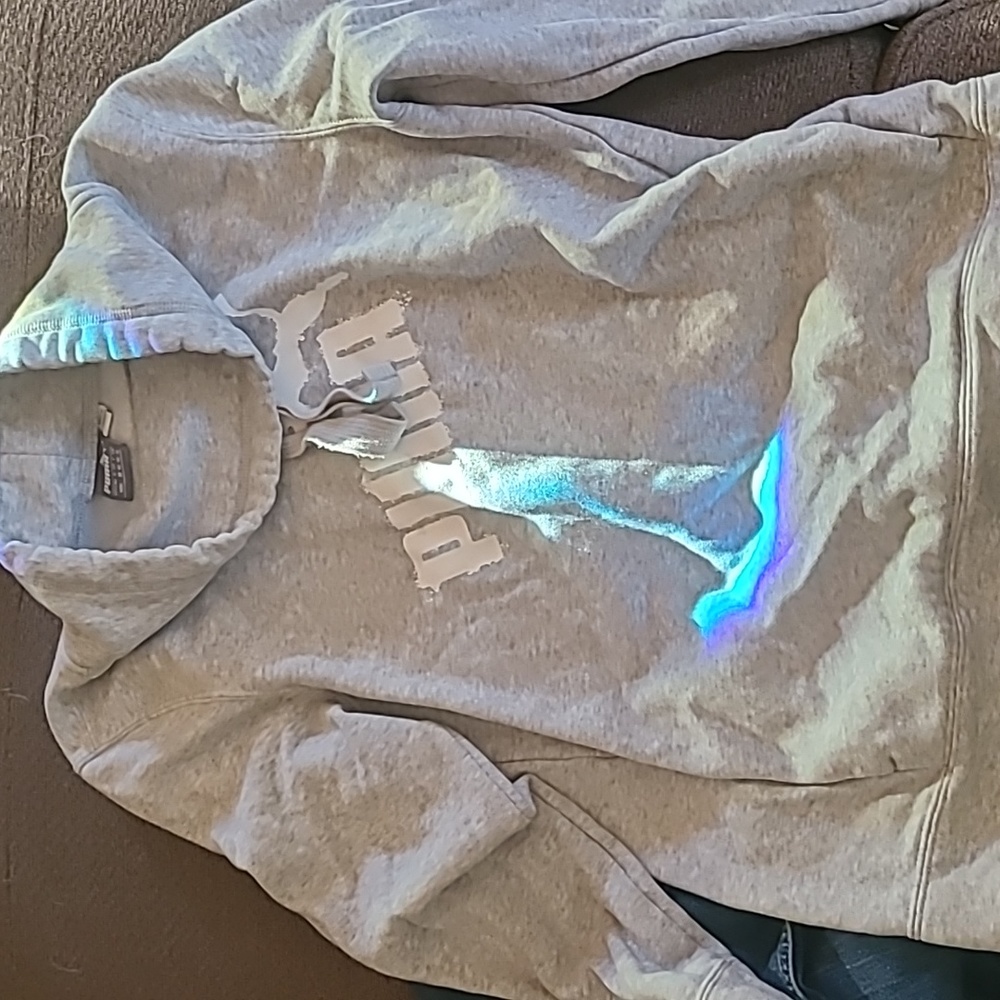 Puma sweater, grey, medium